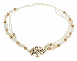 GOLDENES ARMBAND MIT EDELSTAHL 