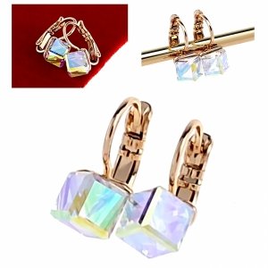 exklusive swarovski vergoldete ohrringe 