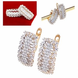 exklusive swarovski vergoldete ohrringe