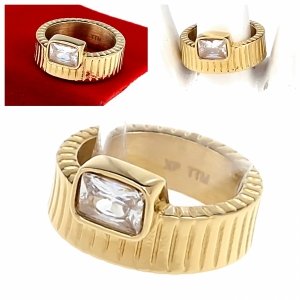 Ring 19,00 mm, goldener Edelstahl