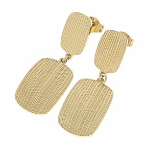goldene Ohrringe aus Edelstahl