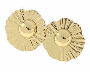 goldene Ohrringe aus Edelstahl