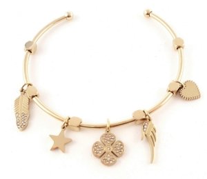 ARMBAND GOLD CELEBRITY EDELSTAHL