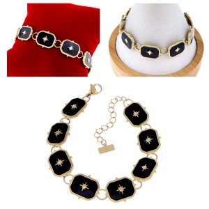 ARMBAND GOLD CELEBRITY EDELSTAHL