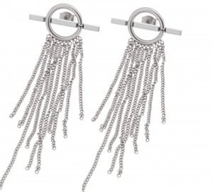 gold earrings made of stainless steel