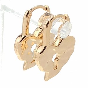 gold plated earrings with exclusive cubic zirconia