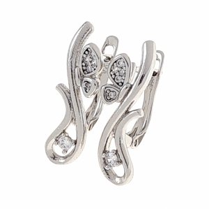 gold plated earrings with exclusive cubic zirconia