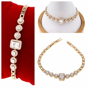 gold bracelet for a gold-plated leg