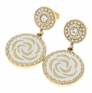 gold earrings made of stainless steel