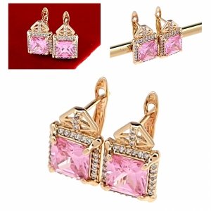 exclusive swarovski gold-plated earrings