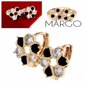 exclusive swarovski gold-plated earrings