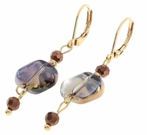 gold earrings made of stainless steel
