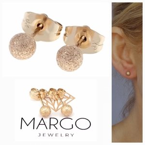 gold plated earrings with exclusive cubic zirconia