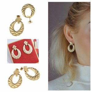 gold earrings made of stainless steel