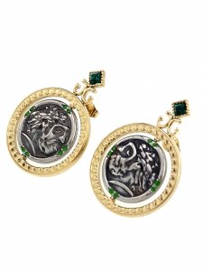 gold earrings made of stainless steel
