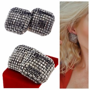 gold plated earrings with exclusive cubic zirconia 