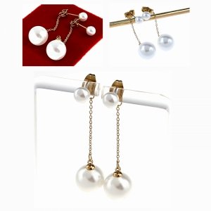 gold earrings made of stainless steel