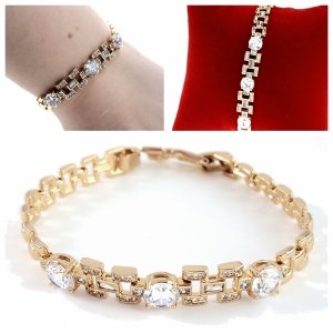 gold bracelet for a gold-plated leg