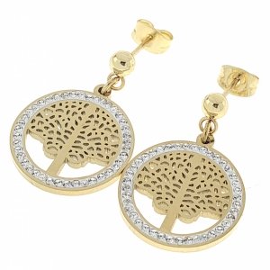 EARRINGS SILVER STAINLESS STEEL CELEBRITY