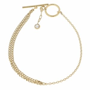 BRACELET GOLD CELEBRITY STAINLESS STEEL