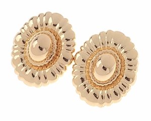gold plated earrings with exclusive cubic zirconia