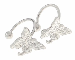 gold earrings made of stainless steel