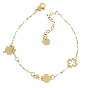 BRACELET GOLD CELEBRITY STAINLESS STEEL