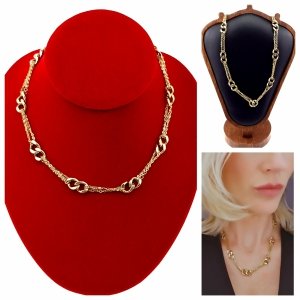 GOLD CHAIN NECKLACE celebrity STAINLESS STEEL