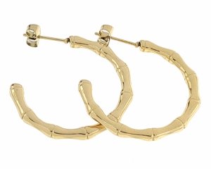 gold earrings made of stainless steel