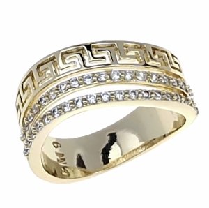 gold ring 18,60mm. gold-plated engagement xuping