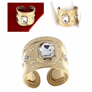 ring 18,30mm gold stainless steel