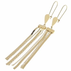 gold earrings made of stainless steel