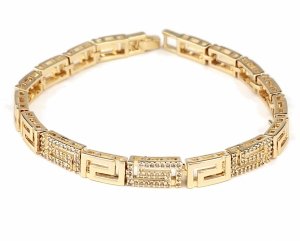 gold bracelet for a gold-plated leg