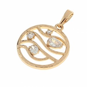 gold pendant 18k shiny xuping