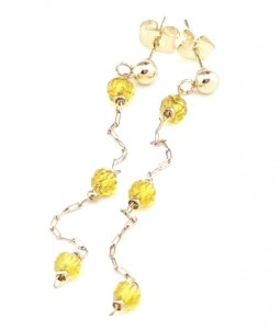 gold earrings made of stainless steel