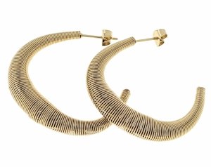 gold earrings made of stainless steel