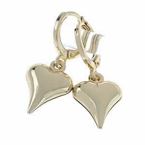 gold plated earrings with exclusive cubic zirconia
