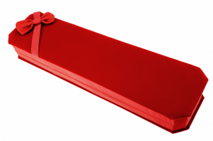 Velour box for bracelet, watch or necklace