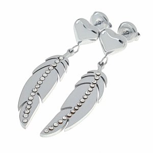 gold earrings made of stainless steel