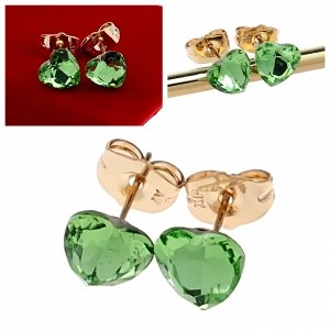 exclusive swarovski gold-plated earrings