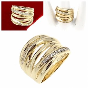 gold ring 18,60mm. gold-plated engagement xuping 