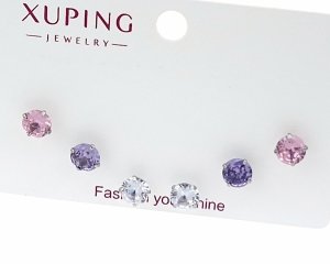 gold plated earrings with exclusive cubic zirconia