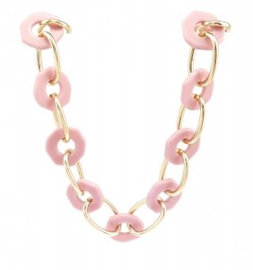 Gold chain acrylic necklace
