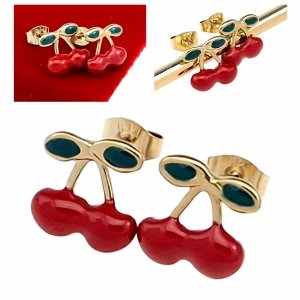 gold earrings made of stainless steel