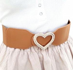 WAIST STRAP ON ELASTIC BAND DECORATIVE BUCKLE