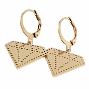 gold earrings made of stainless steel