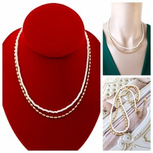 GOLD CHAIN NECKLACE celebrity STAINLESS STEEL
