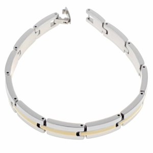 BRACELET GOLD CELEBRITY STAINLESS STEEL