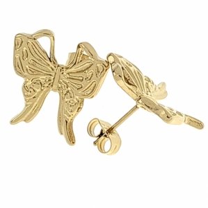 gold earrings made of stainless steel