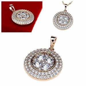 gold pendant 18k shiny xuping